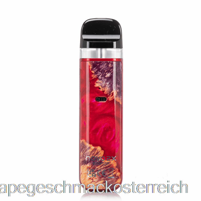 Smok Novo 2x 20W Pod-System, Roter, Stabilisierender Holz-Vape-Geschmack
